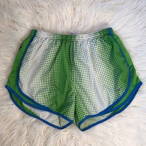 Green Nike shorts